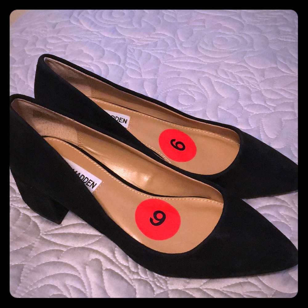 Never worn, Steve Madden block heel flats